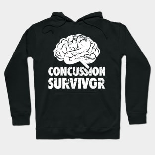 Survivor - Get Well Gift Cracked Skull Concussion Hoodie